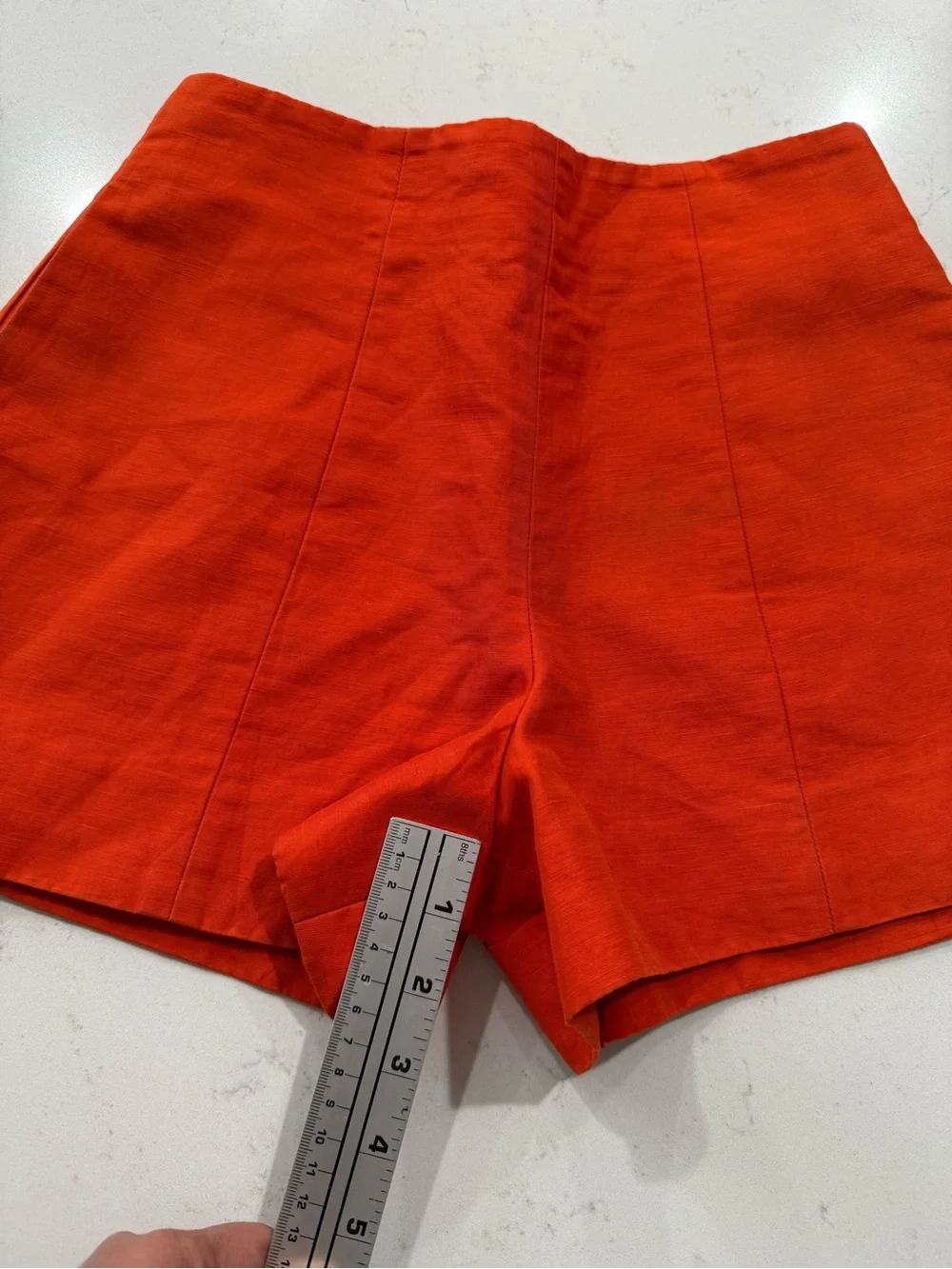 Kate Spade Saturday Women’s High-Waist Redish Orange Shorts; Size 00